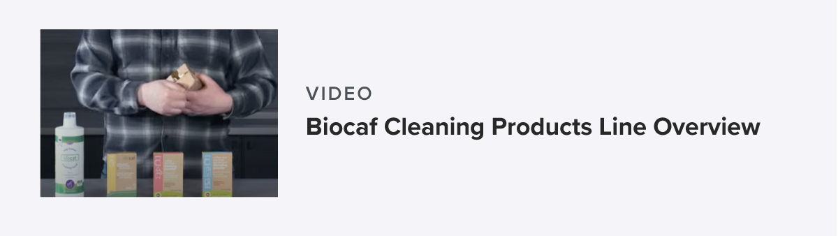 Video: Biocaf Cleaning Products Line Overview