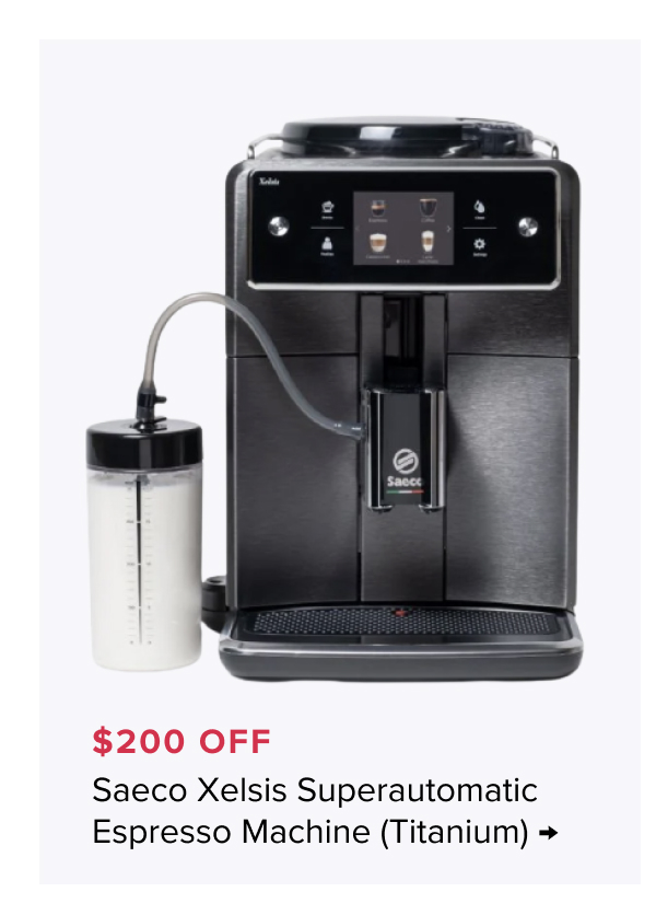 Saeco Xelsis Superautomatic Espresso Machine - $200 Off