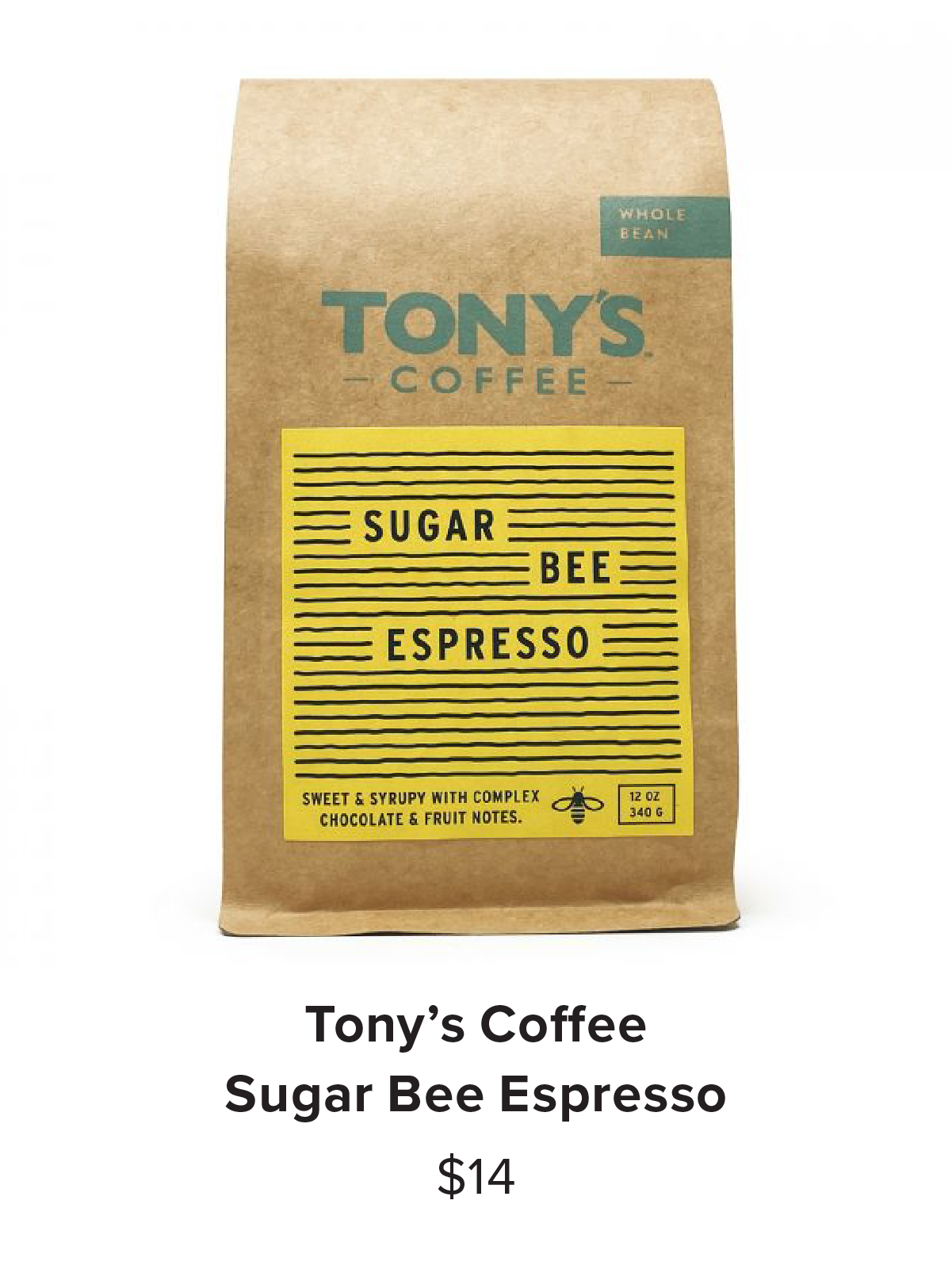 Tony's Coffee Sugar Bee Espresso