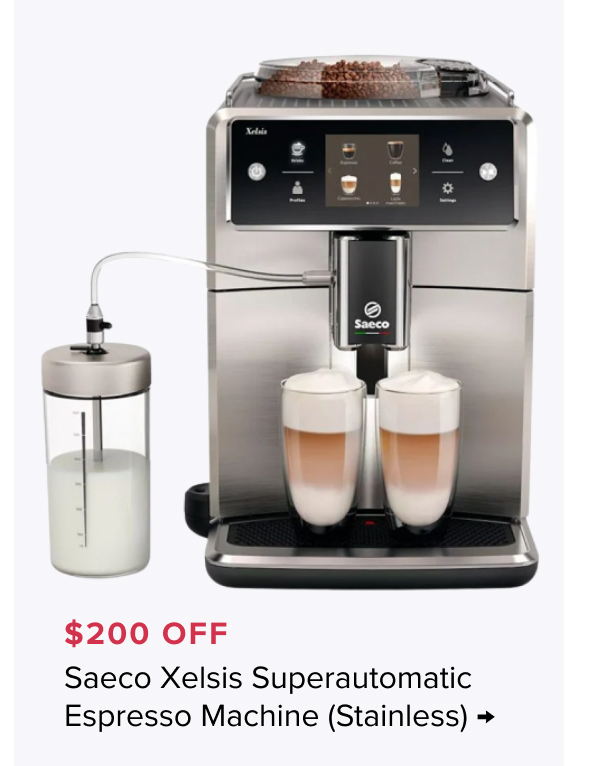 Saeco Xelsis Superautomatic Espresso Machine - $200 Off
