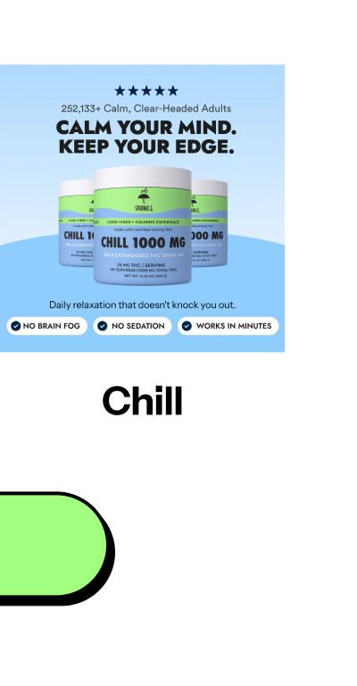 252,133+ Calm, Clear-Headed Adults calm your mind. Keep your edge. Daily relaxation that doesn't knock you out. Chill 1000 mg