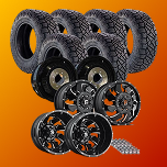 Product image of a dually tire and wheel package