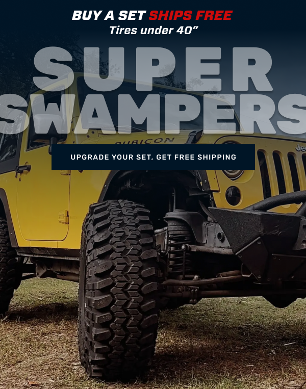 Build More, Spend Less: Free Shipping on Select sets of tires and wheels