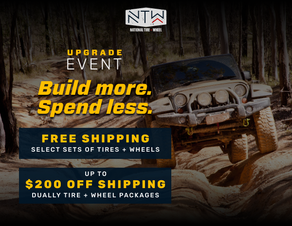 Build More, Spend Less: Free Shipping on Select sets of tires and wheels