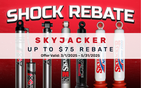Skyjacker: Buy Shocks, Get up to $75 Rebate 