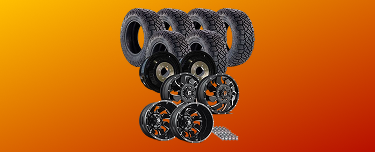Product image of a dually tire and wheel package