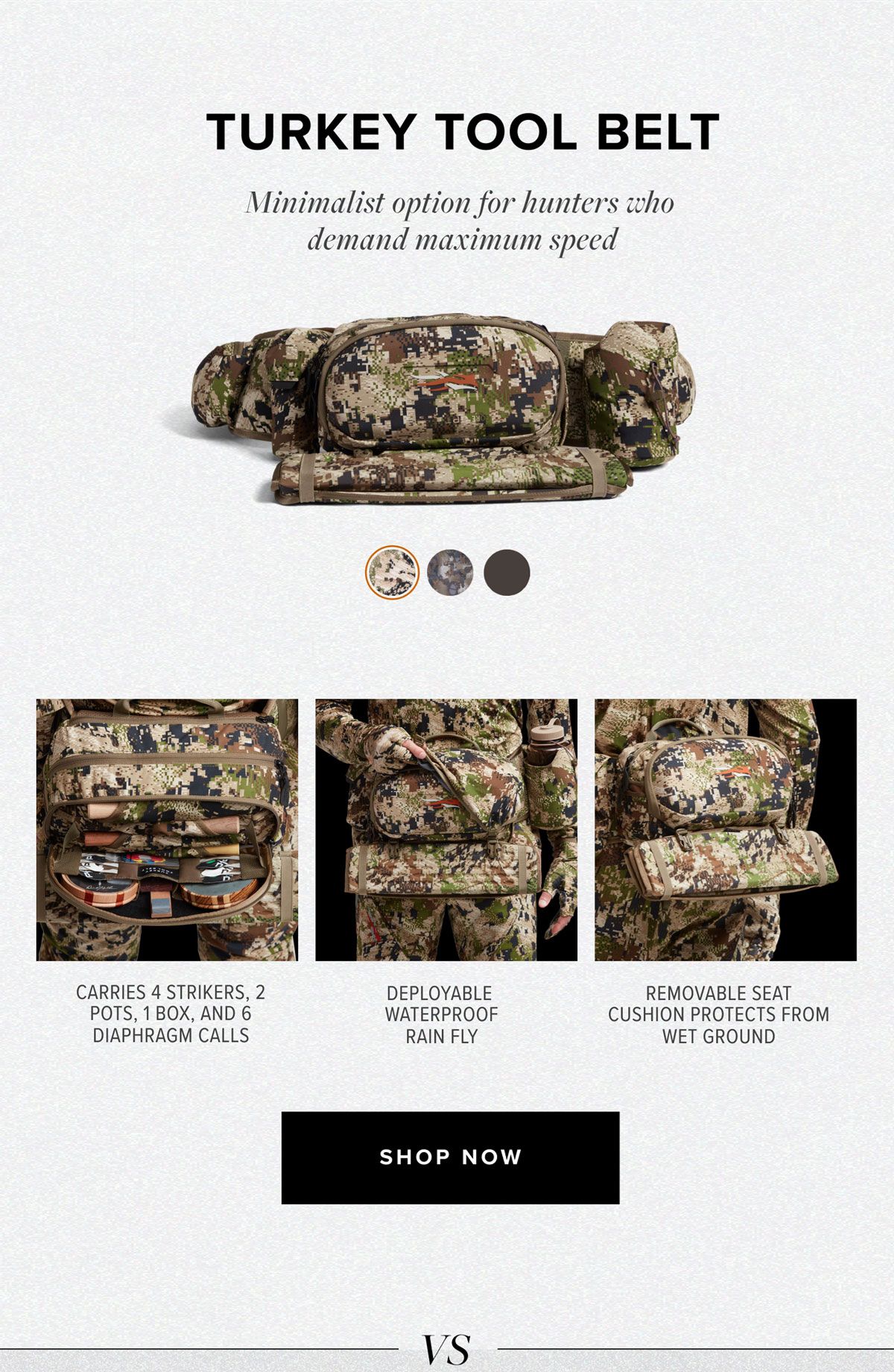 Deep Dive Turkey Tool Belt vs Vest SITKA Gear