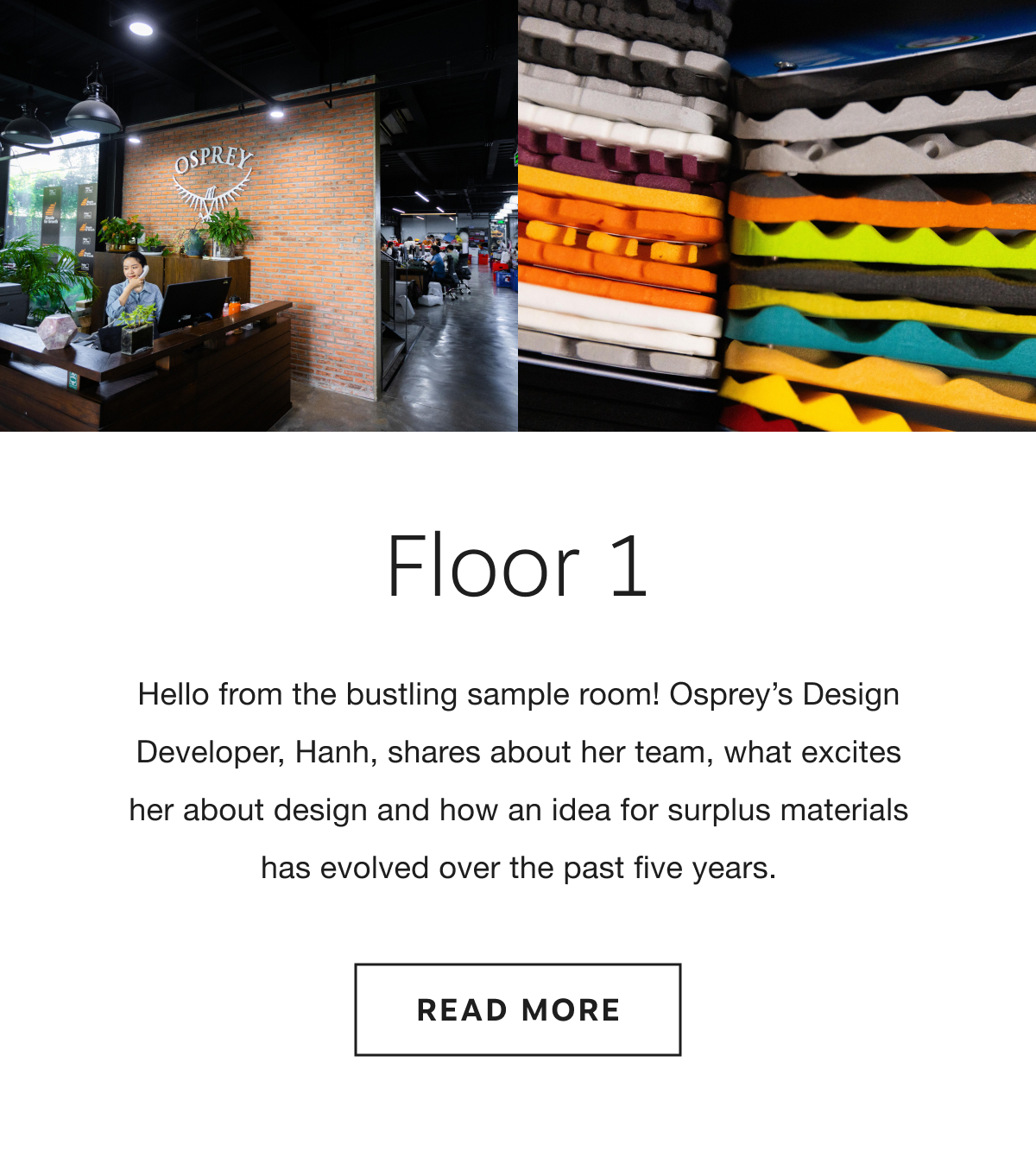 Our Design Developer, Hahn, shares about the sample room | Read More