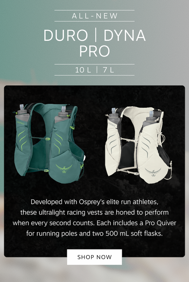 Ultralight and race-ready Duro/Dyna Pro vests are streamlined for performance | Shop Now