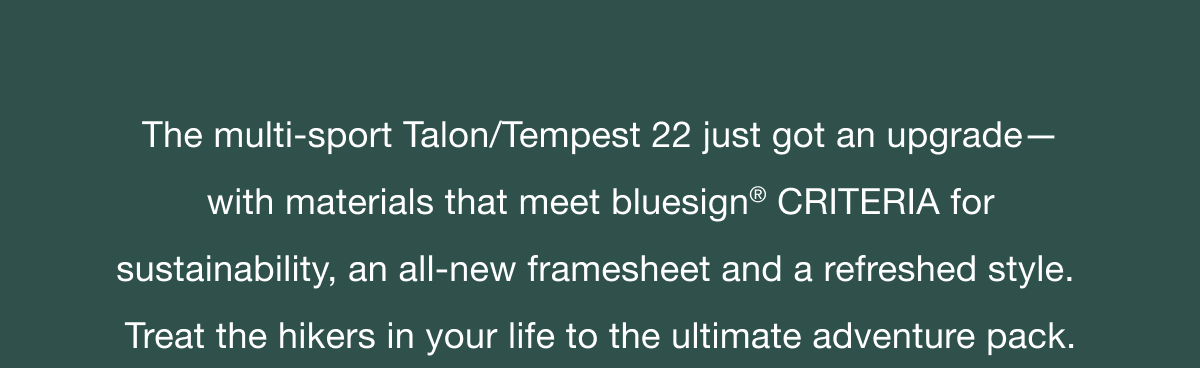 The multi-sport Talon/Tempest 22 just got upgrades