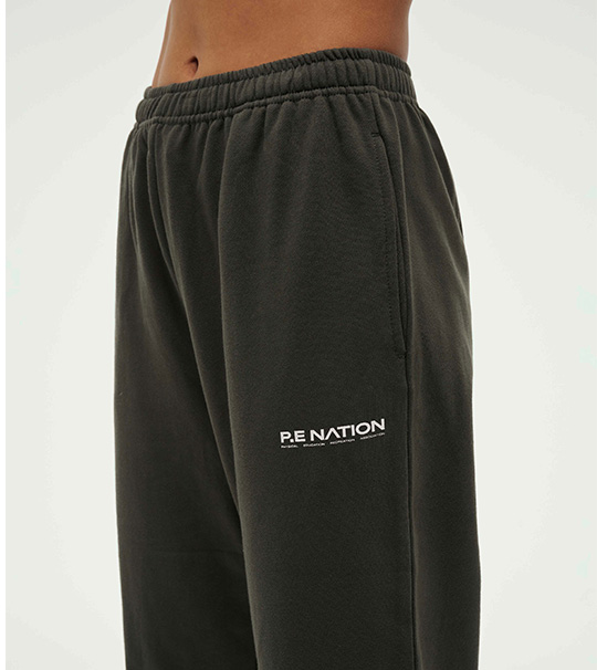 Women in track pants
