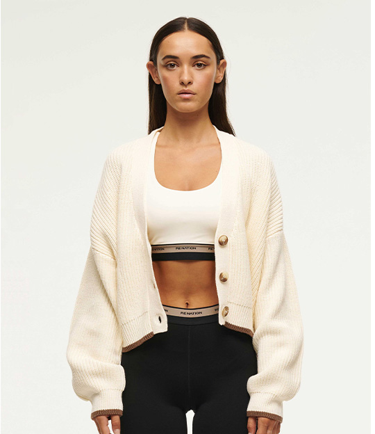 Memory Knit Cardigan in Whisper White