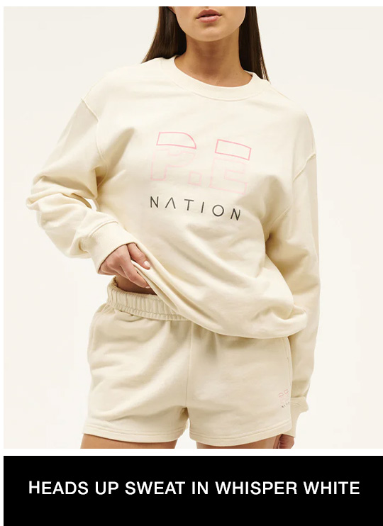 Heads Up Sweat in Whisper White