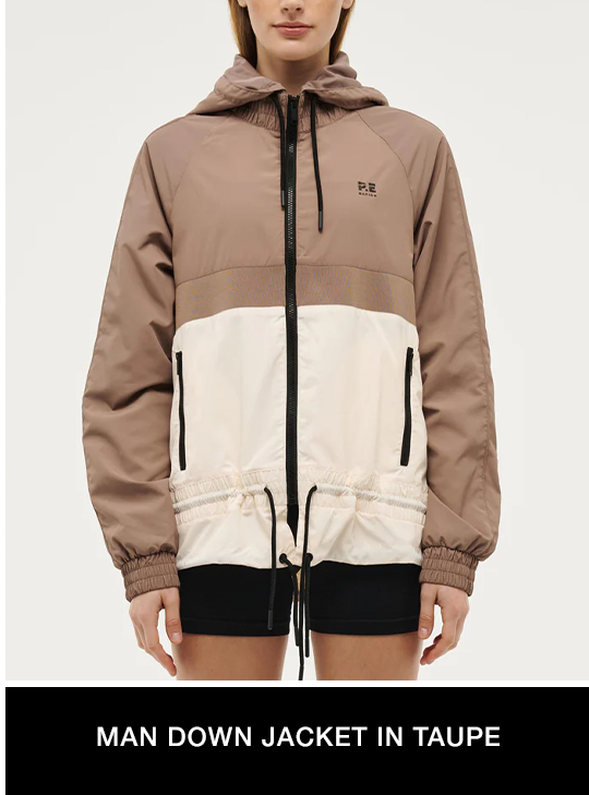 Man Down Jacket in Taupe