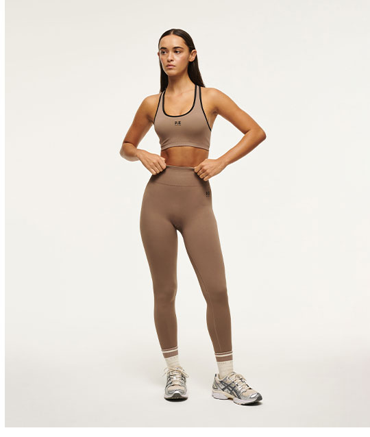 Restore Seamless Sports Bra in Fossil