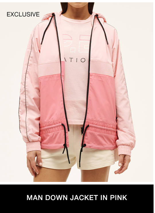 Man Down Jacket in Pink Lemonade