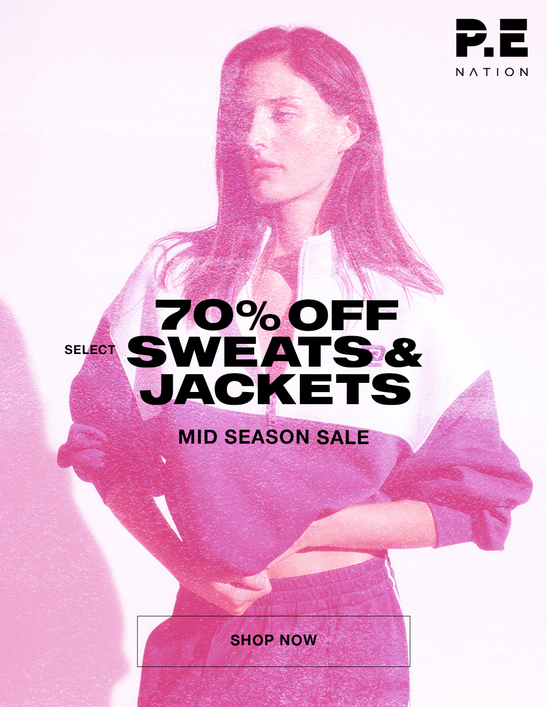 GIF of woman in activewear sale 
