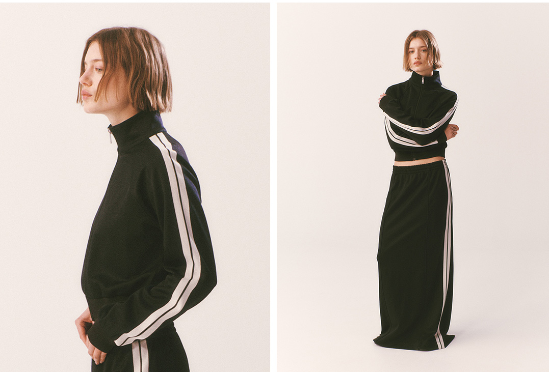 Tricot Jacket and Skirt