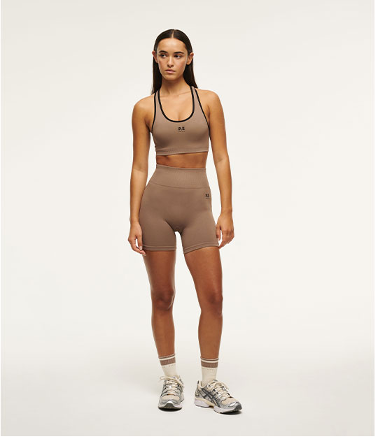Restore Seamless 5" Bike Short in Fossil