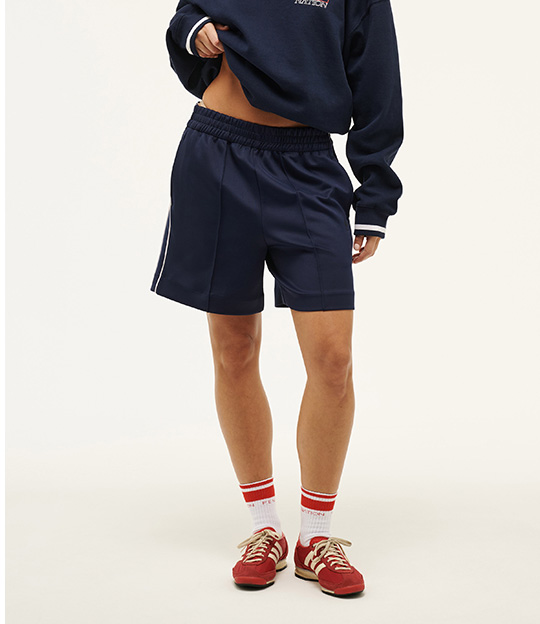 Man Down Track Short in Dark Navy