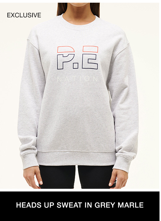 Heads Up Sweat in Grey Marle