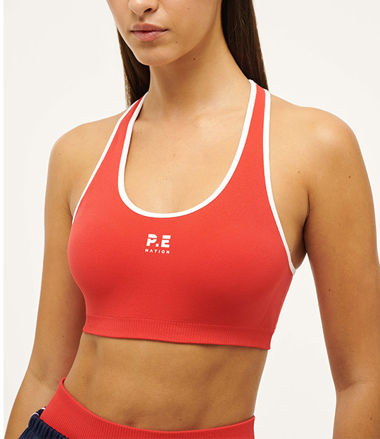 Restore Seamless Sports Bra in Poppy Red