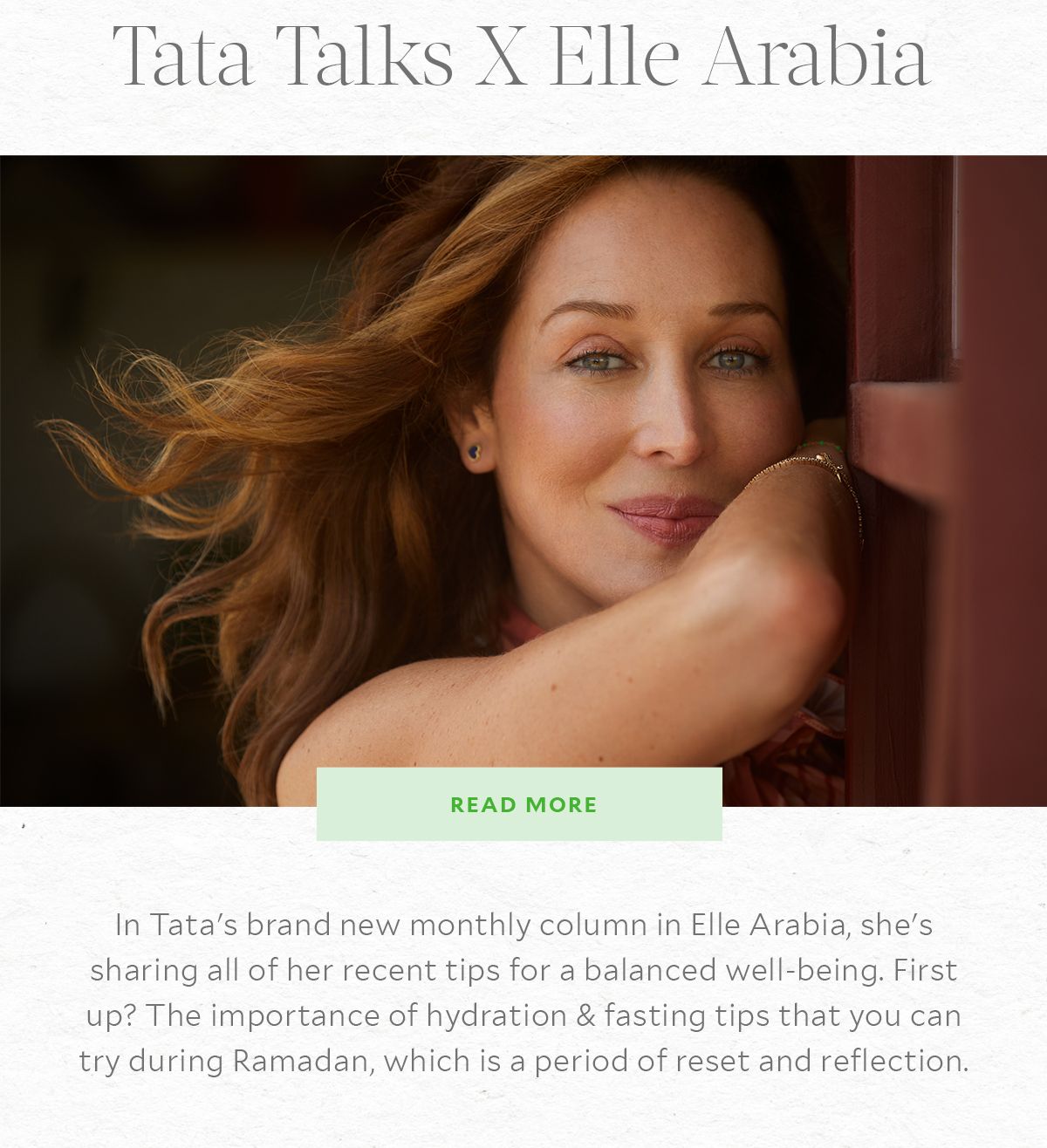 Tata Talks X Elle Arabia