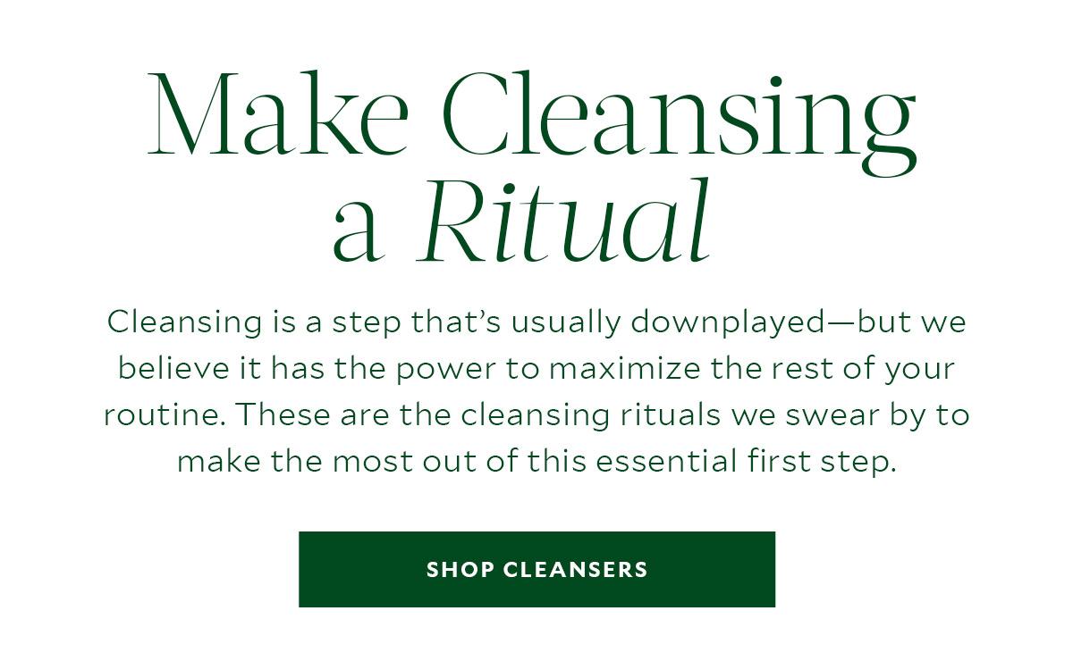 Make Cleansing a Ritual