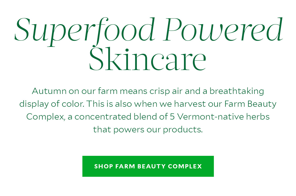 Superfood Powered Skincare