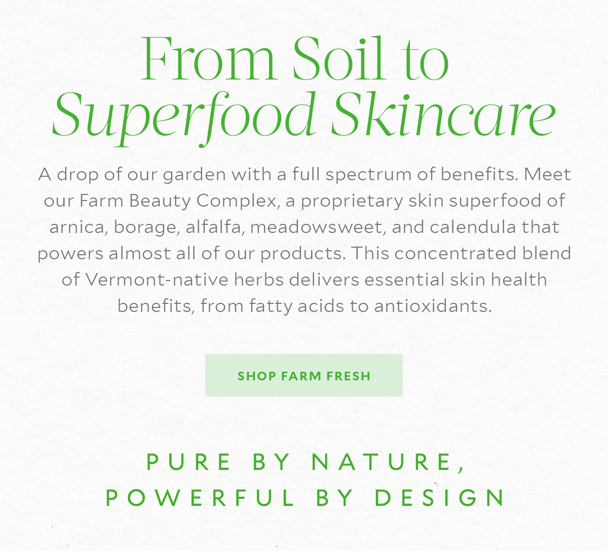 From Soil to Superfood Skincare