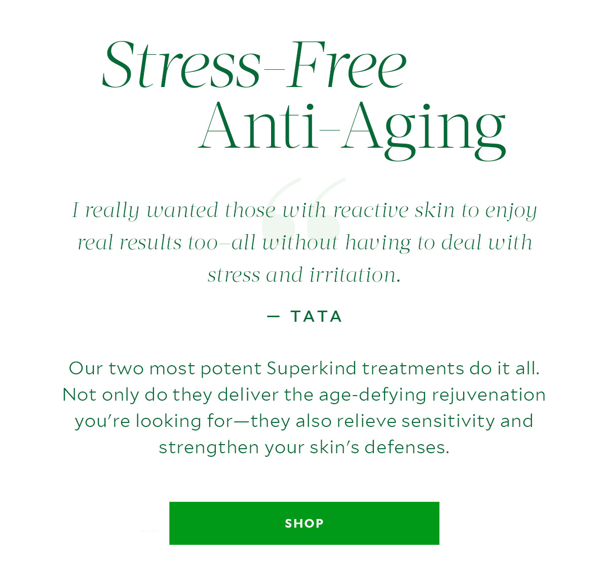 Stress-Free Anti-Aging