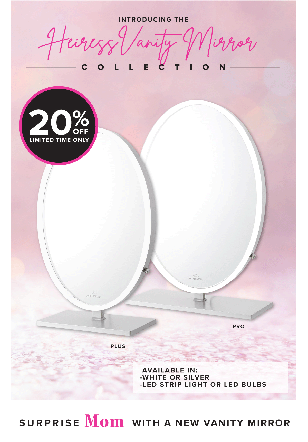 Introducing the Heiress & Trifecta Vanity Mirror Collection