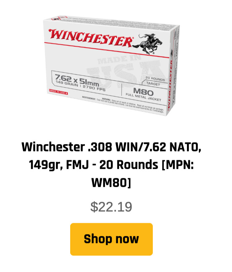 .308 ammunition - Winchester