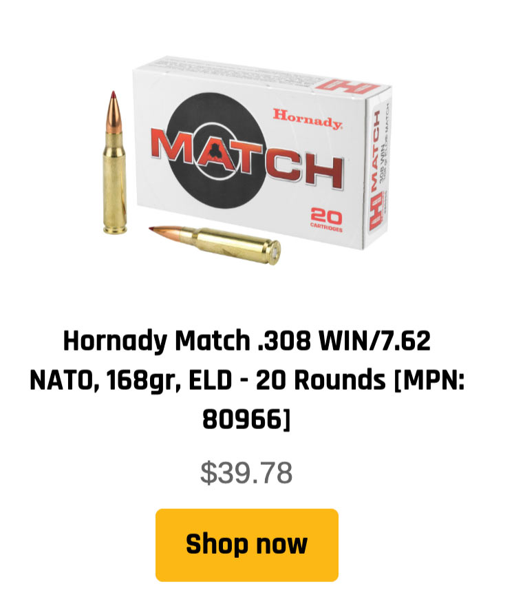 .308 ammunition - Hornady