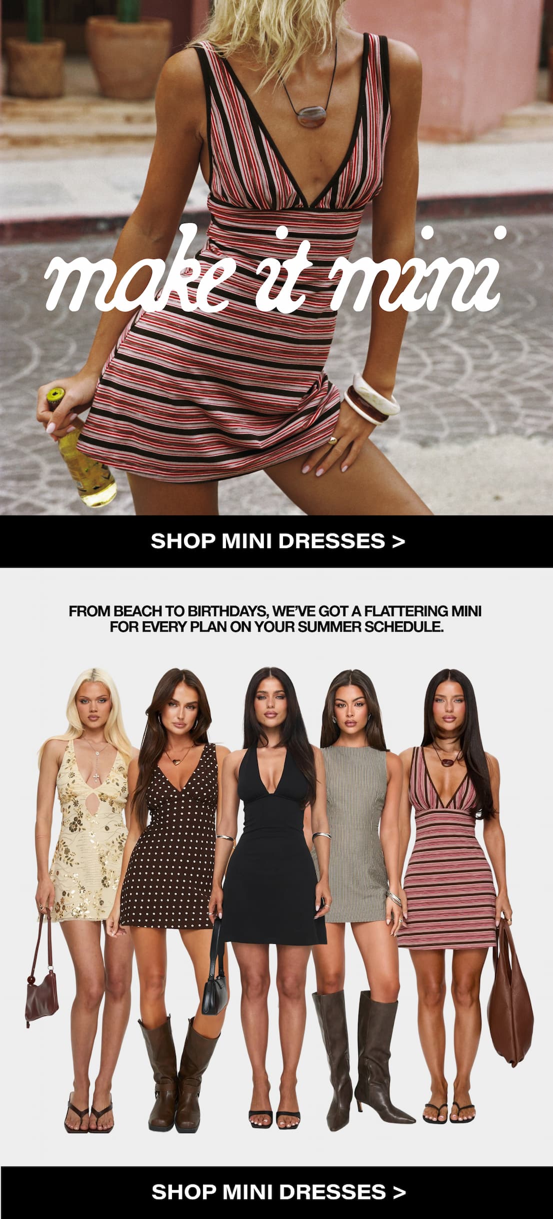 Need a mini dress for summer? We’ve chosen it for you >