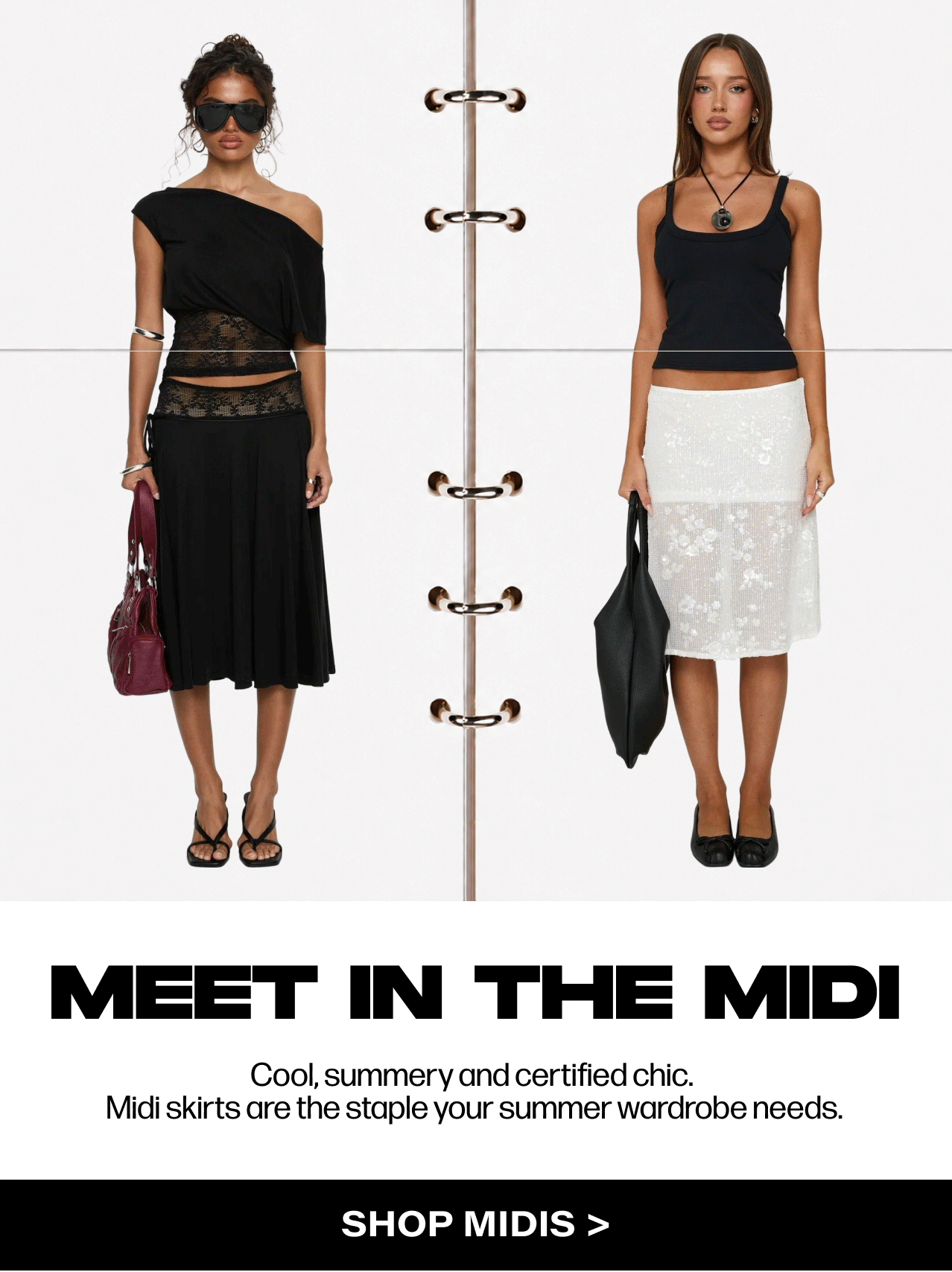 Time to choose your midi skirt… 