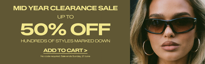 Up to 50% off is happening… 