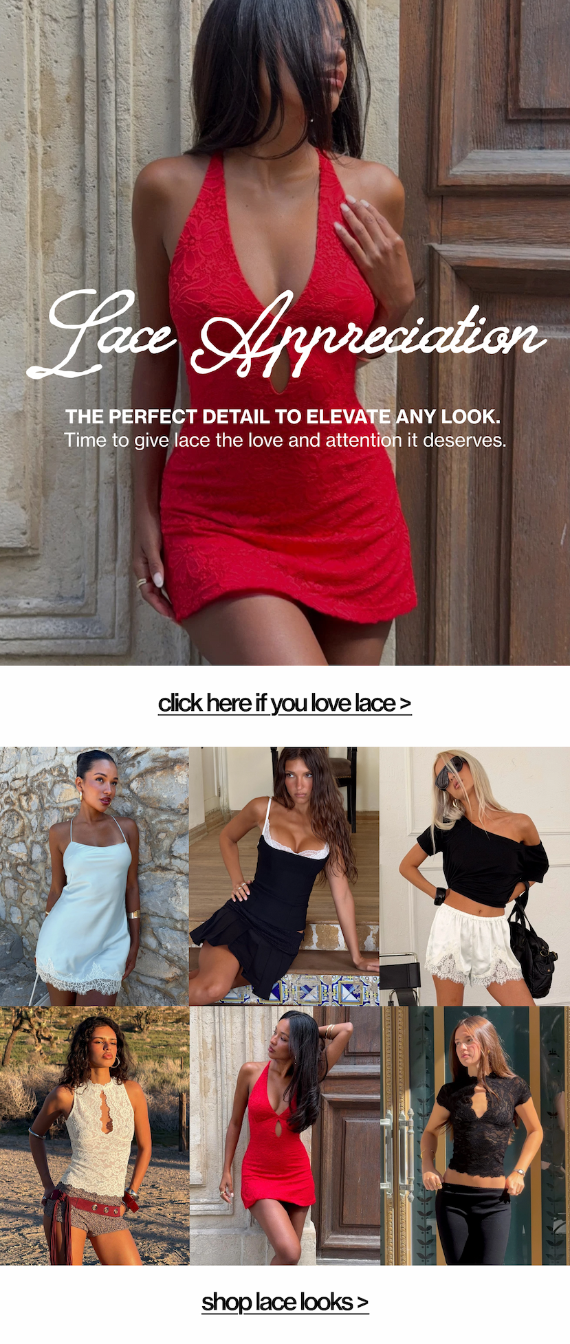 Click here if you love lace >