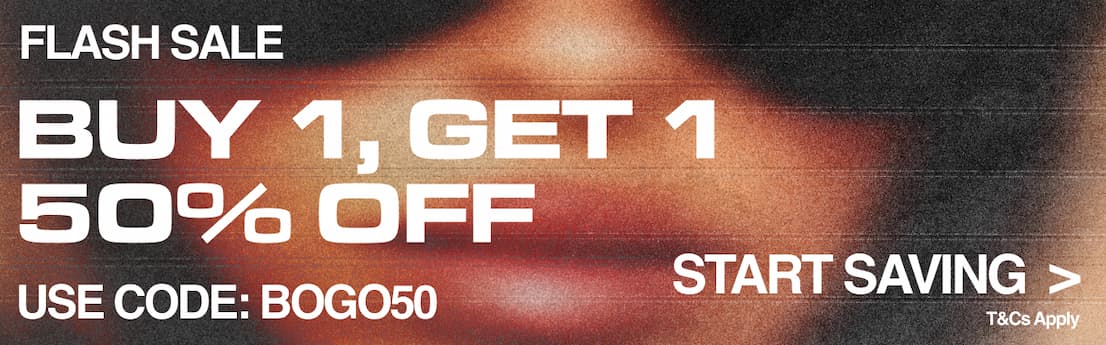 Buy 1 item & get the 2nd item 50% off. Excludes sale & gift cards. Discount applies to the lowest priced item >