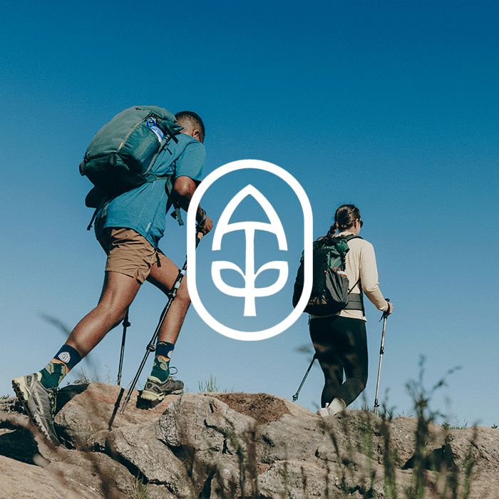Read the Story - the Appalachian Trail Conservancy logo over hiking photos