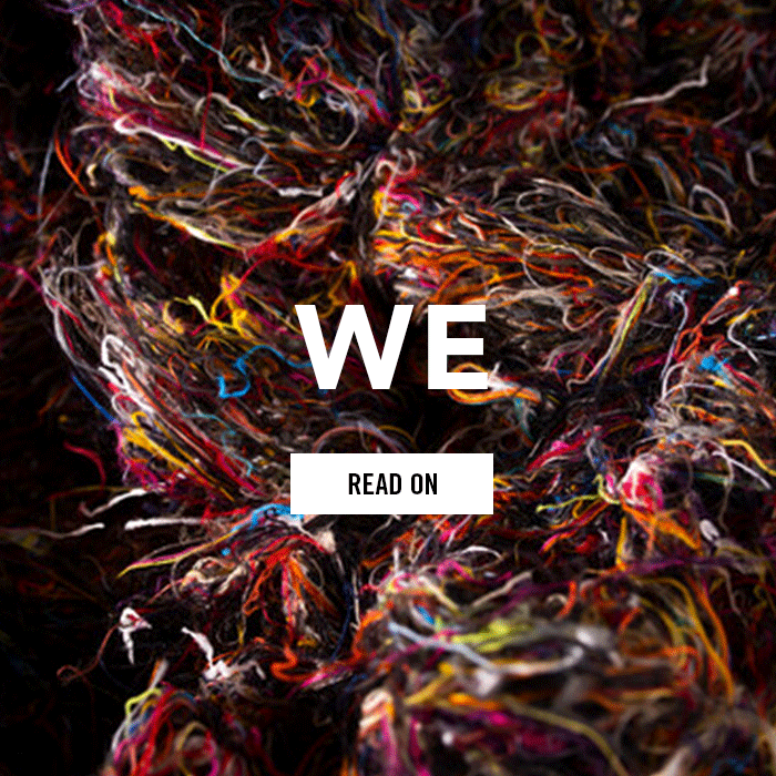 Read the blog - We Recycle Every Fiber, a tangle of colorful yarn