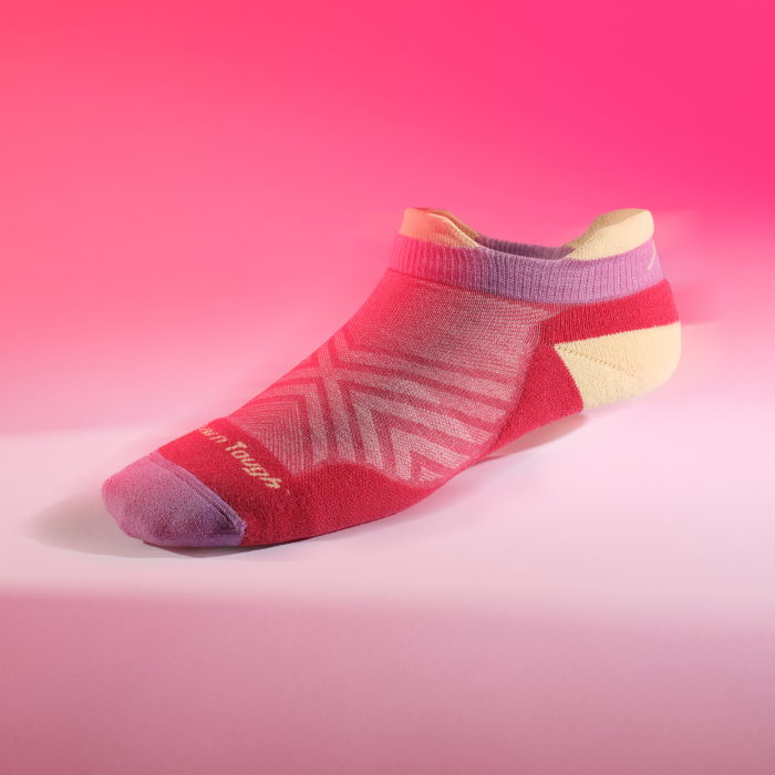 Shop new limited edition socks - a red and pink No Show Run Sock is one of several new exclusive colors