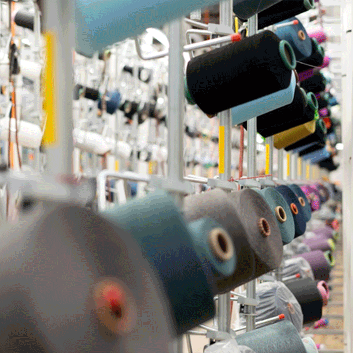 SEE OUR MILL - GIF of various photos of our knitting mill