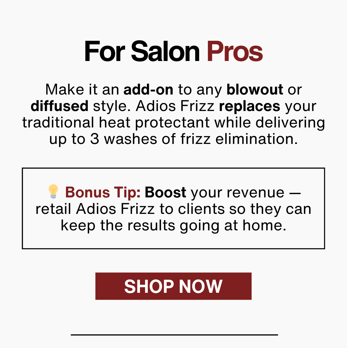 FOR SALON PROS