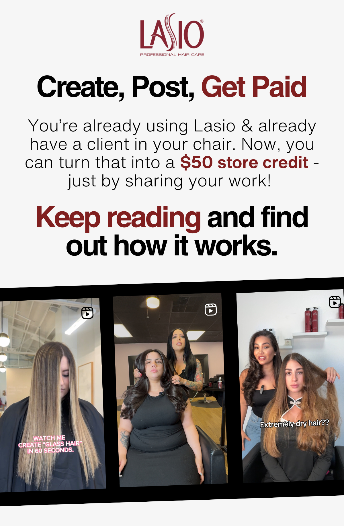 CREATE, POST, GET PAID