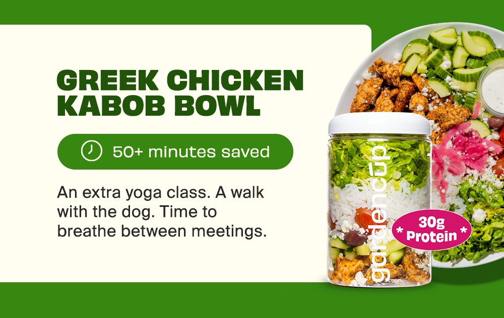 Greek Chicken Kabob Bowl