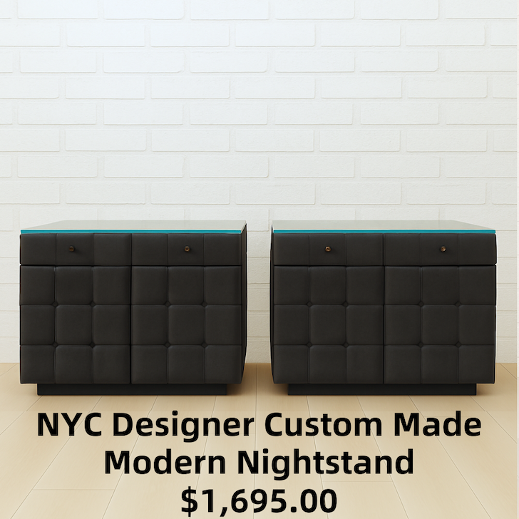 NYC Designer Custom Made Modern Nightstand