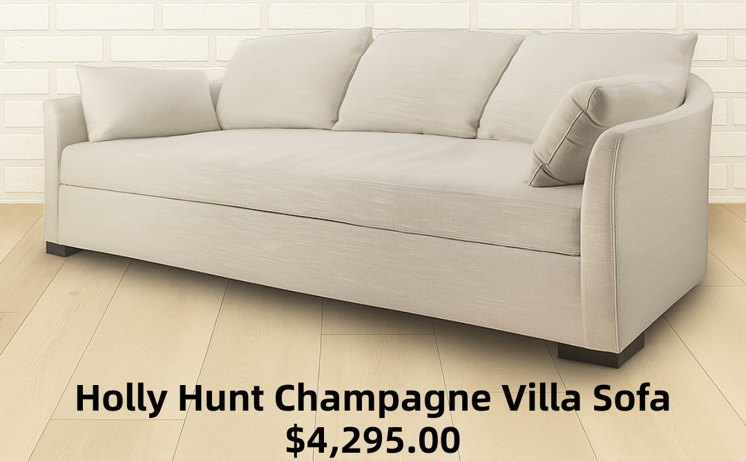 Holly Hunt Champagne Villa Sofa