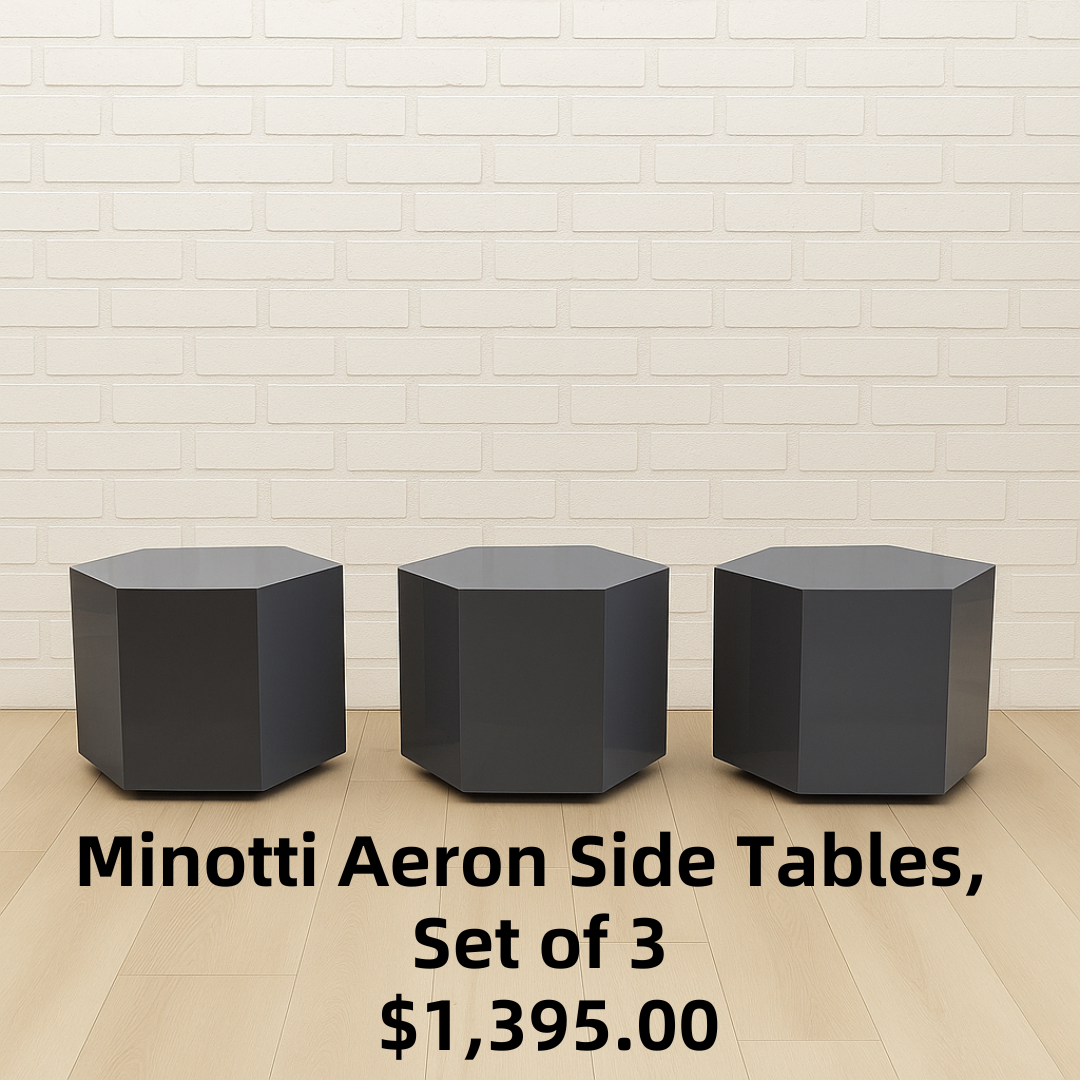 Minotti Aeron Side Tables, Set of 3