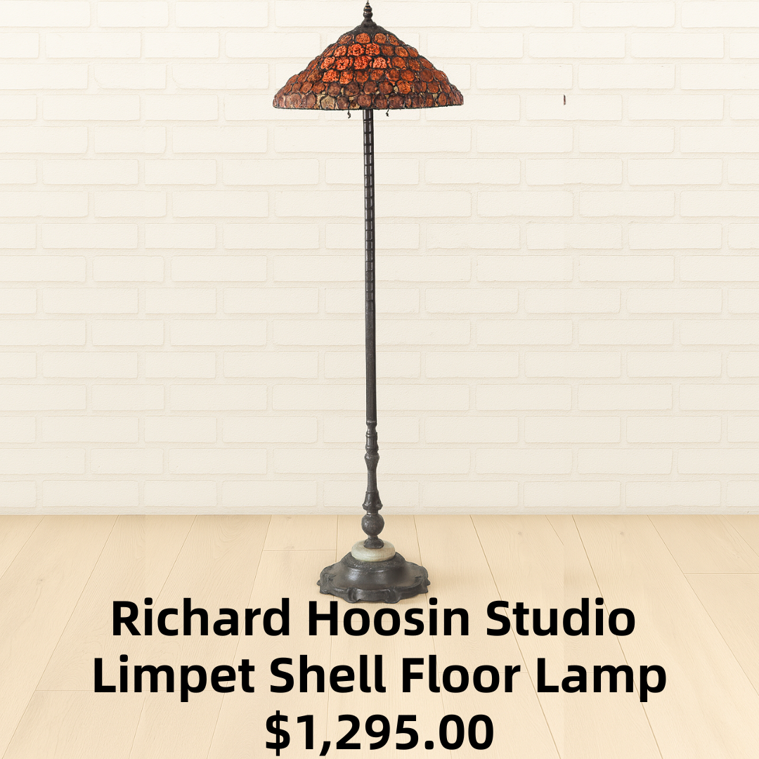Richard Hoosin Studio Limpet Shell and Glass Floor Lamp